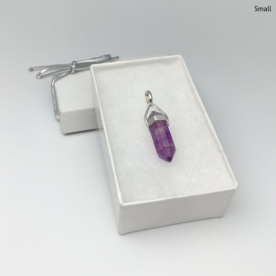 Amethyst Double Terminated Point Pendant