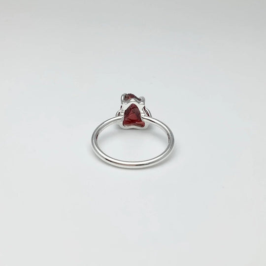 Raw Garnet Ring