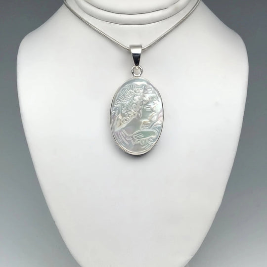 Mother of Pearl Cameo Pendant