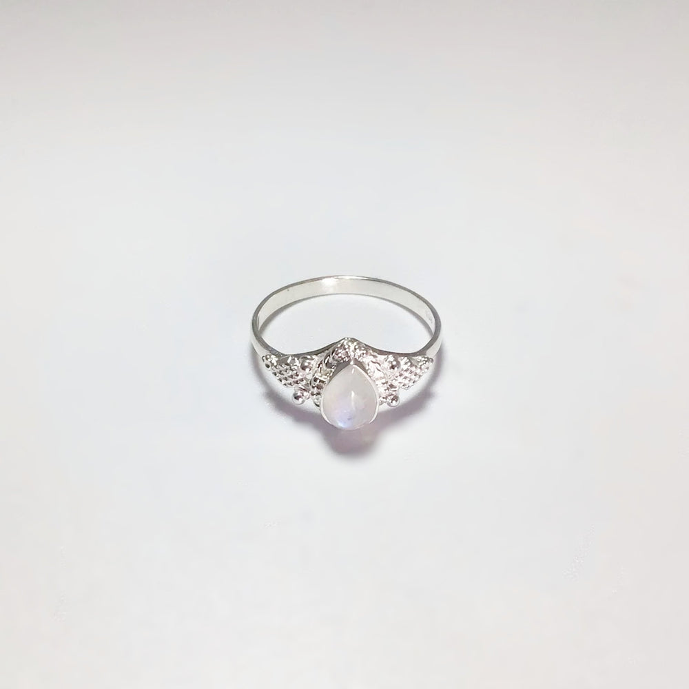 Rainbow Moonstone Ring