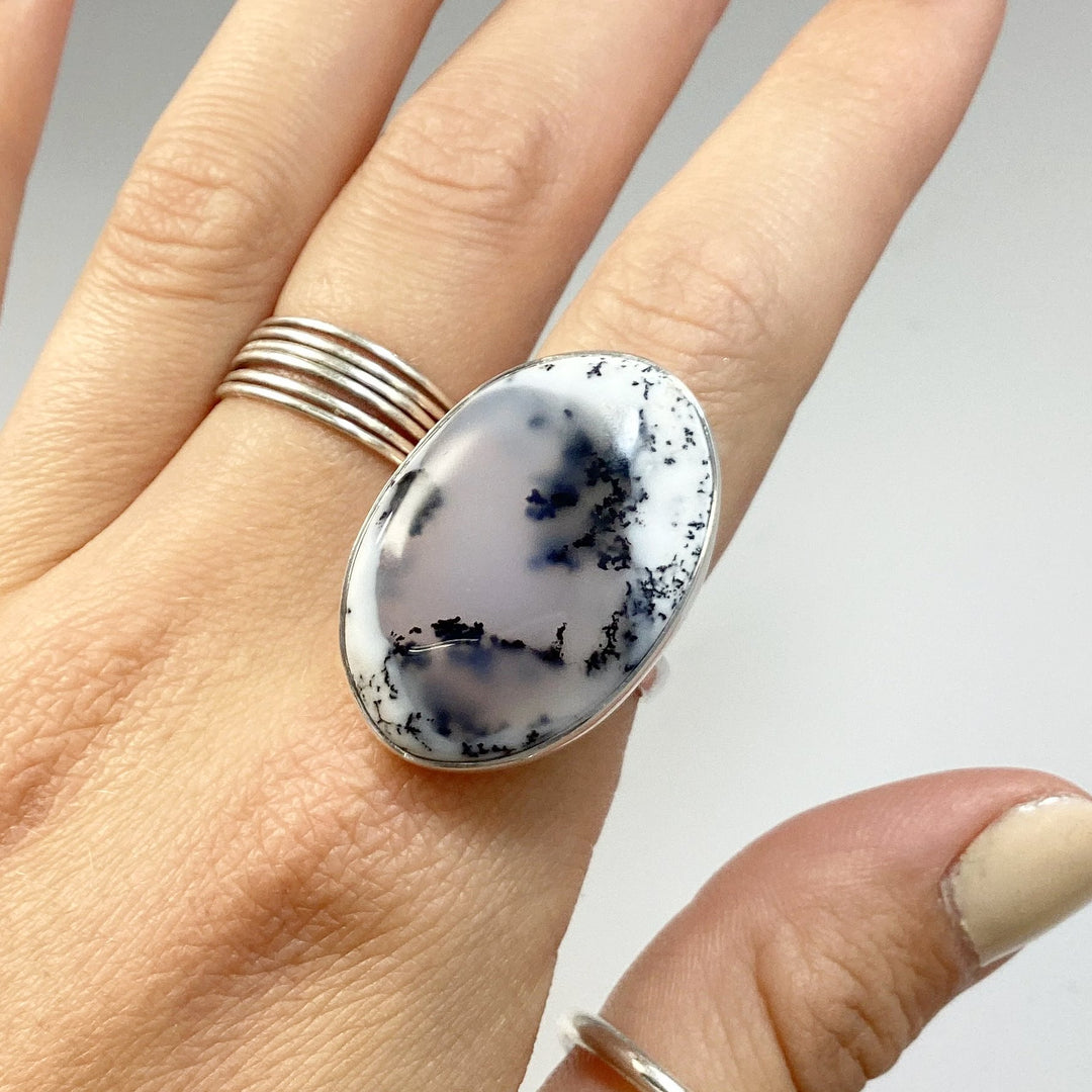 Dendritic Opal Ring