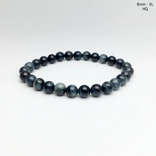 Blue Tiger Eye Beaded Bracelet