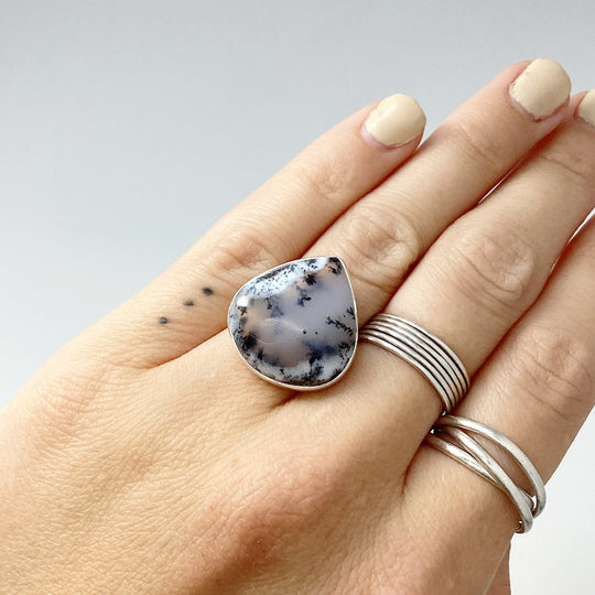 Dendritic Opal Ring