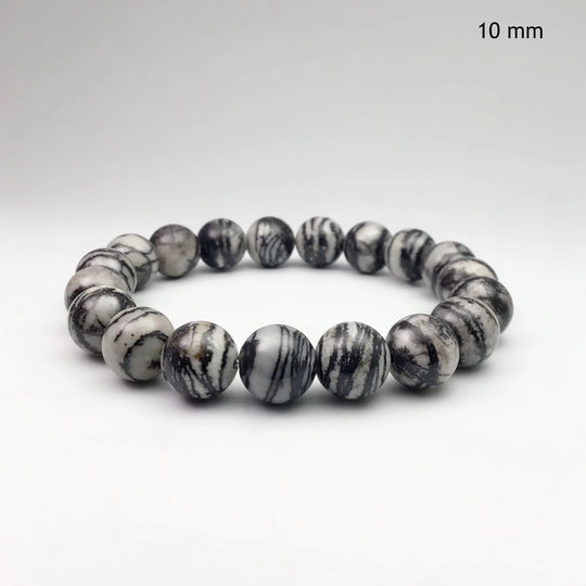 Web Jasper Beaded Bracelet