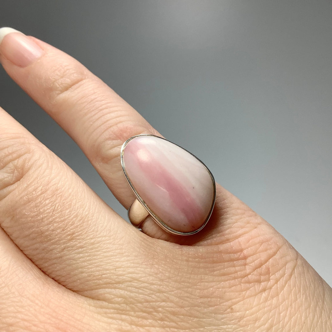 Pink Peruvian Opal Ring