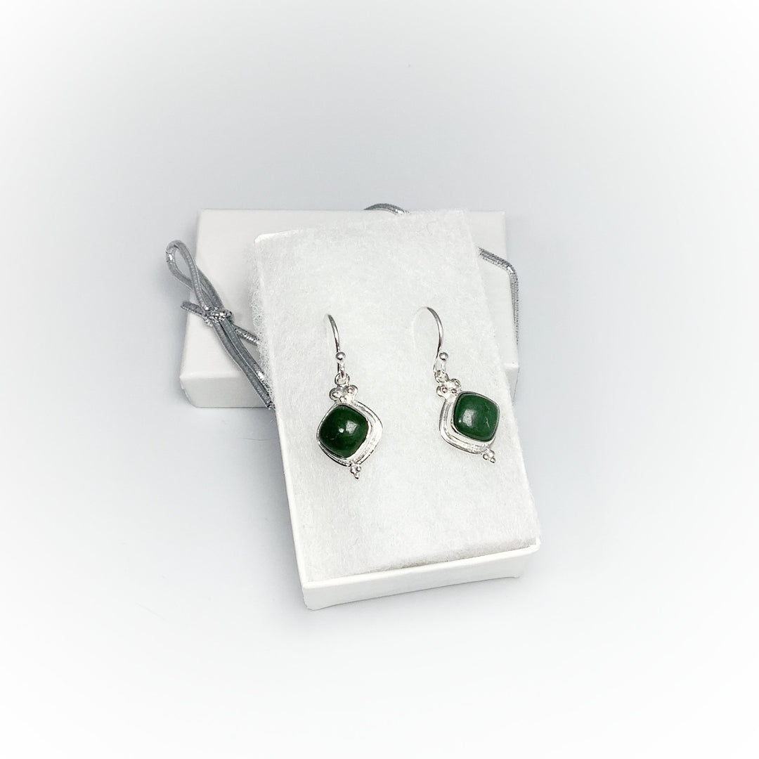 Green Aventurine Dangle Earrings