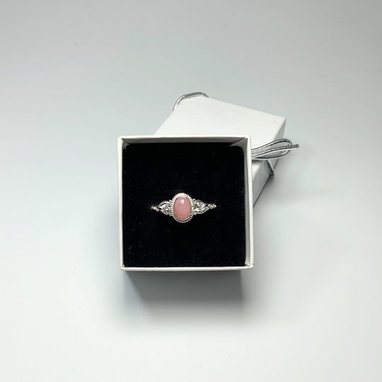 Pink Peruvian Opal Ring