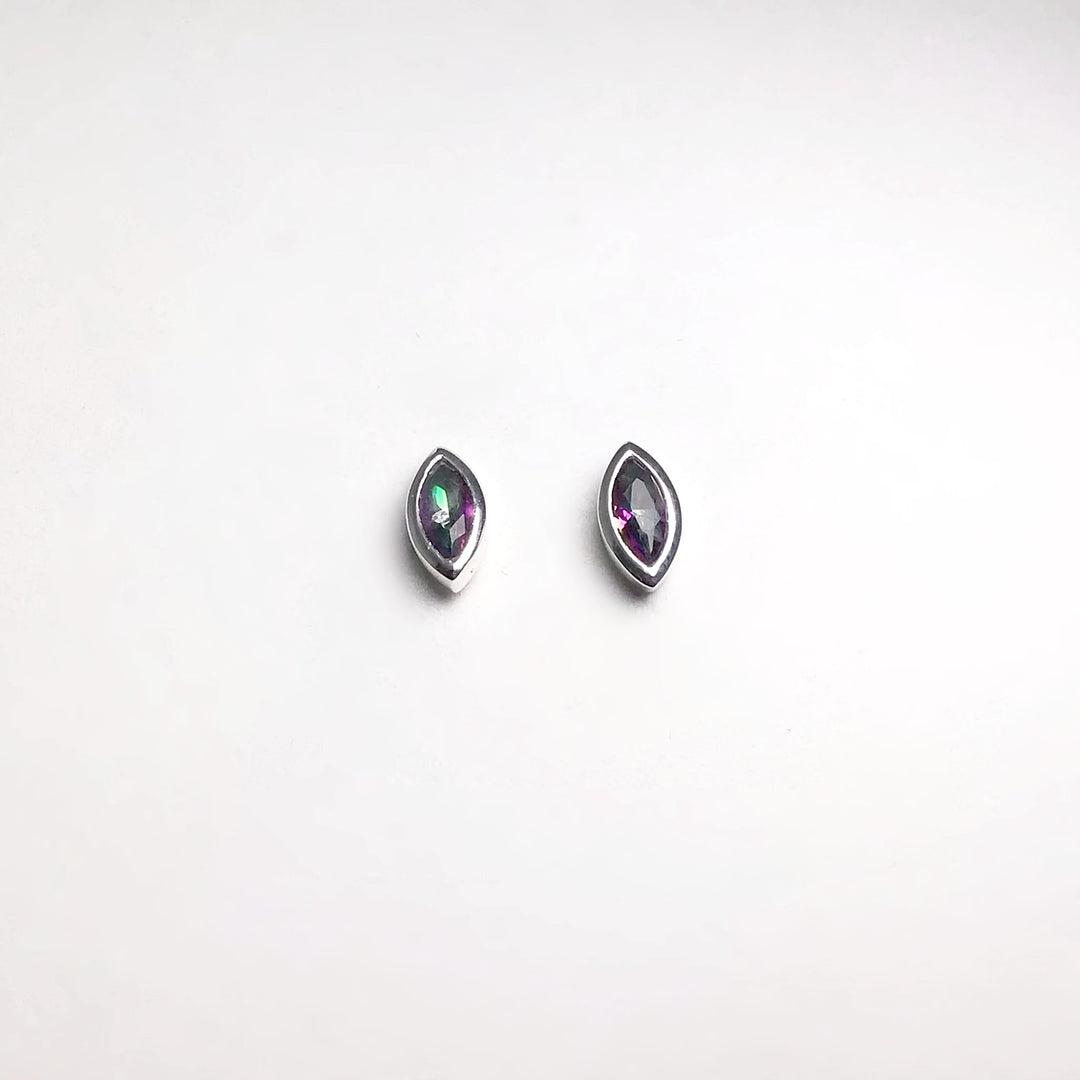 Mystic Topaz Stud Earrings