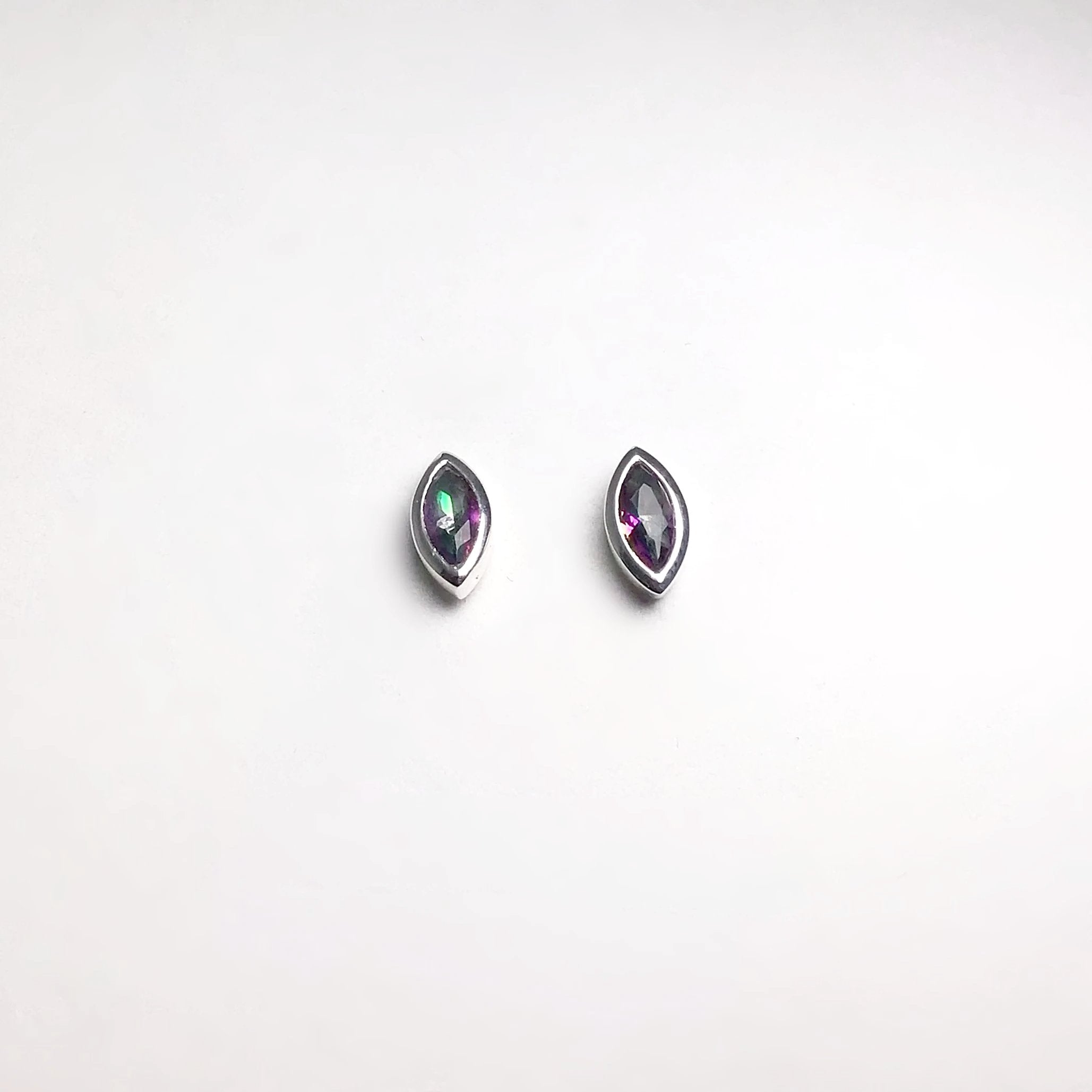 Mystic Topaz Stud Earrings