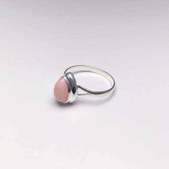 Pink Peruvian Opal Ring