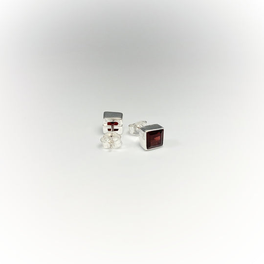 Garnet Stud Earrings