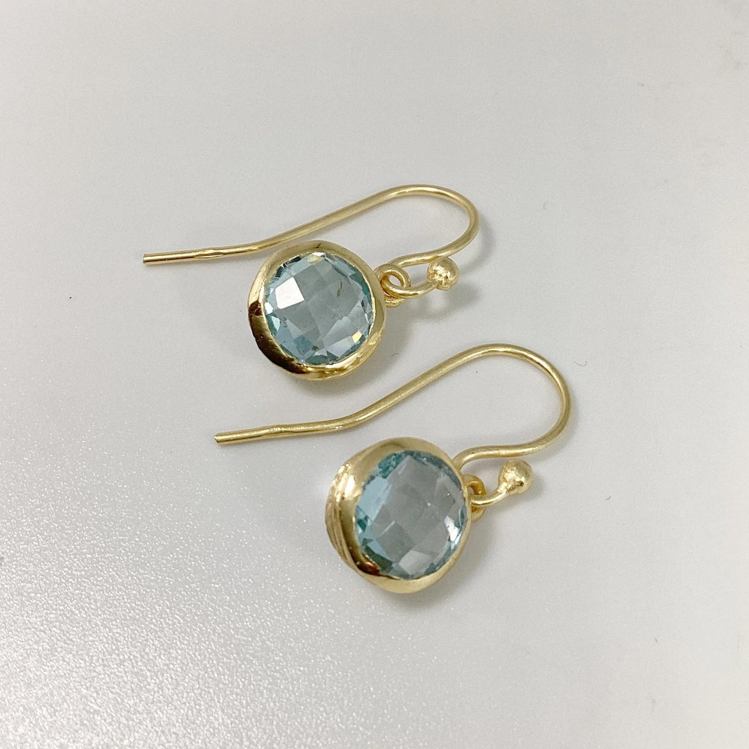 Blue Topaz Dangle Earrings