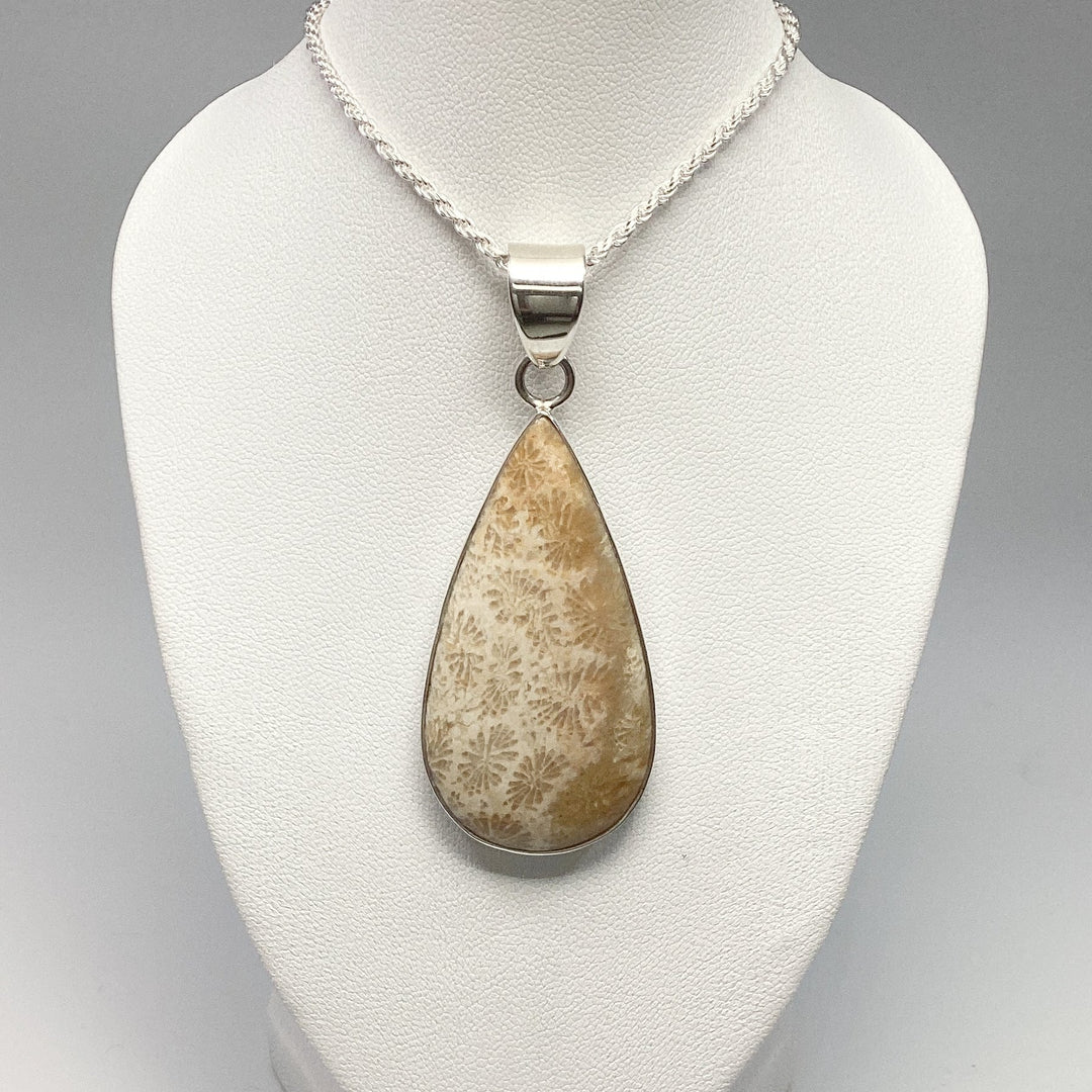 Fossilized Coral Pendant