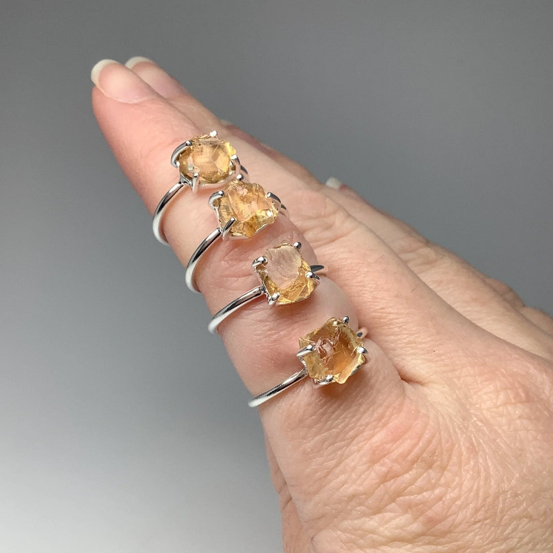 Raw Citrine Ring