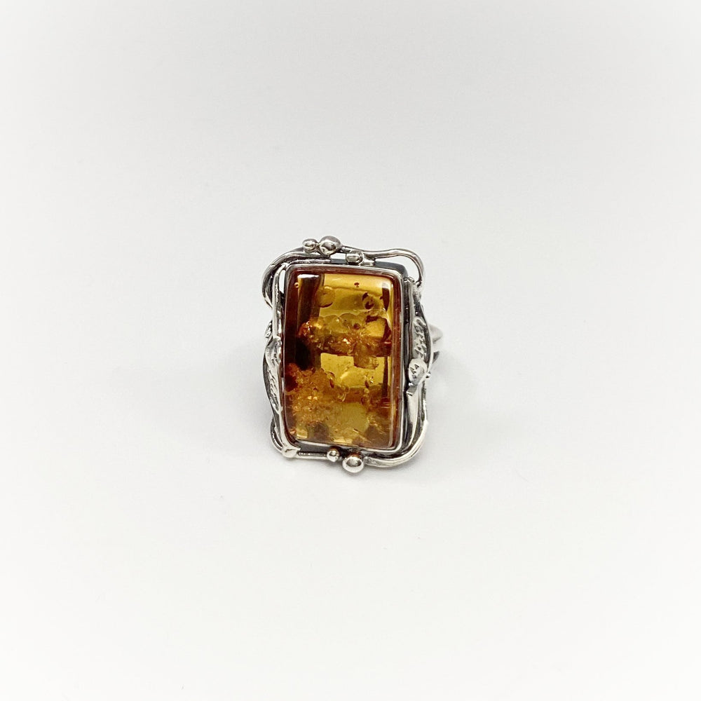 Cognac Amber Ring