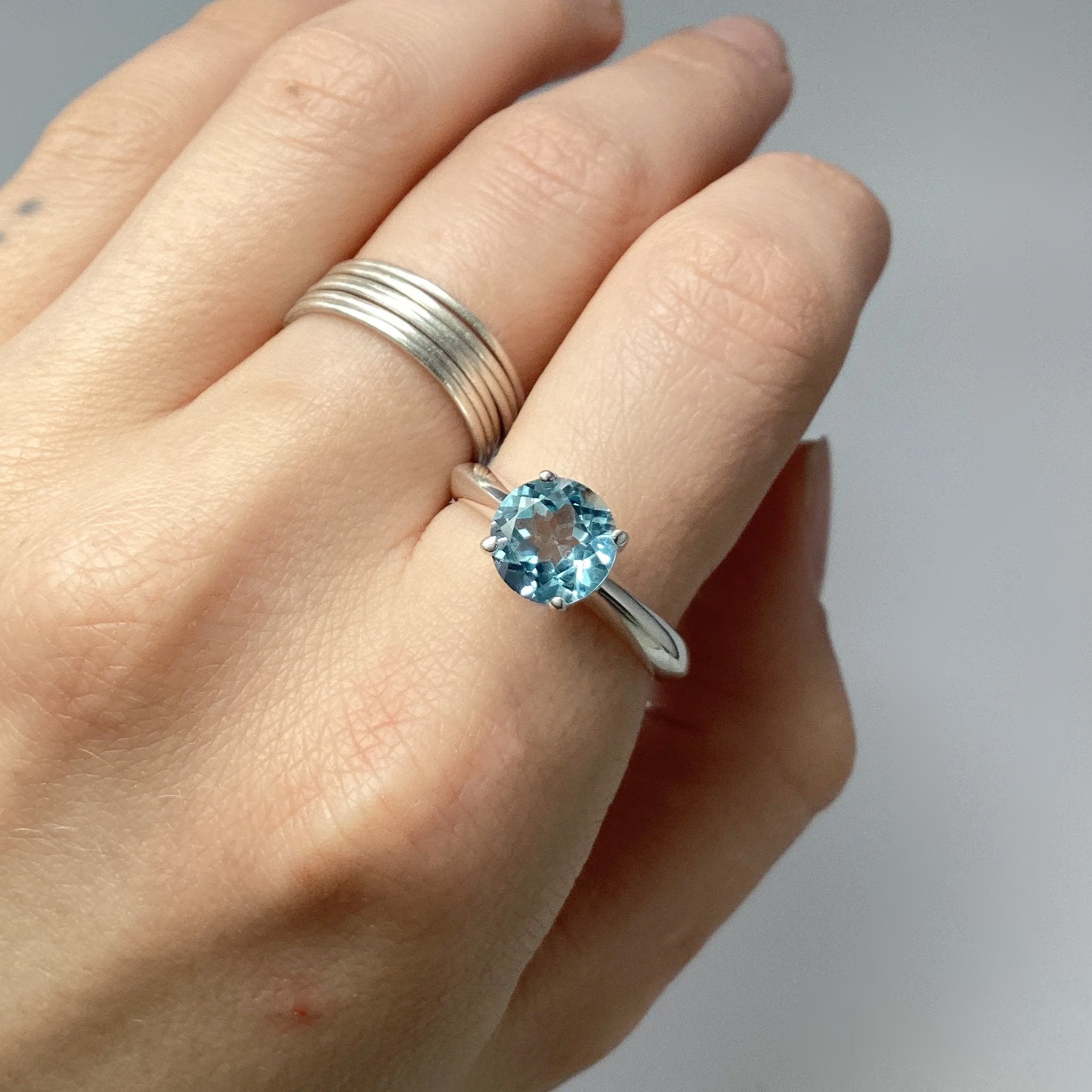 Blue Topaz Ring