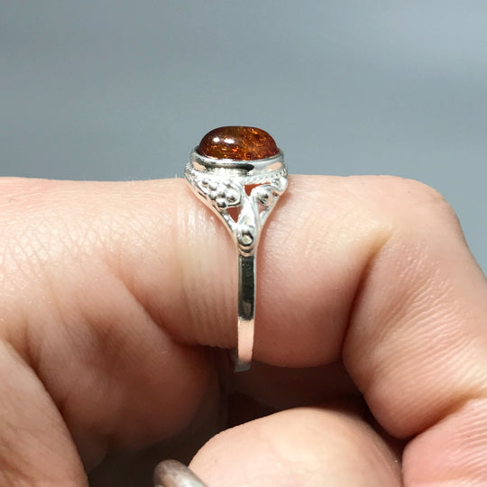 Cognac Amber Ring