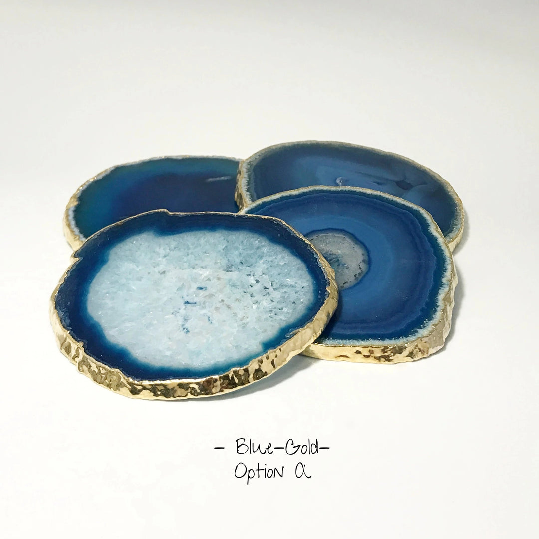 Agate Coasters - Set of 4