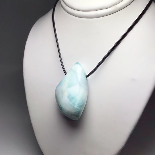 Larimar Drilled Pendant