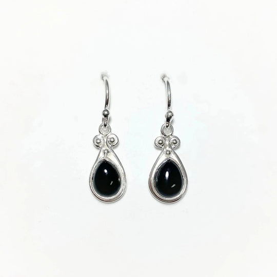 Black Onyx Dangle Earrings