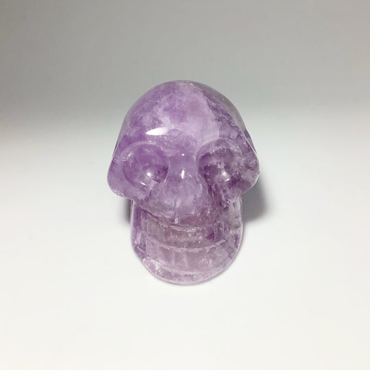 Carved Amethyst Crystal Skull