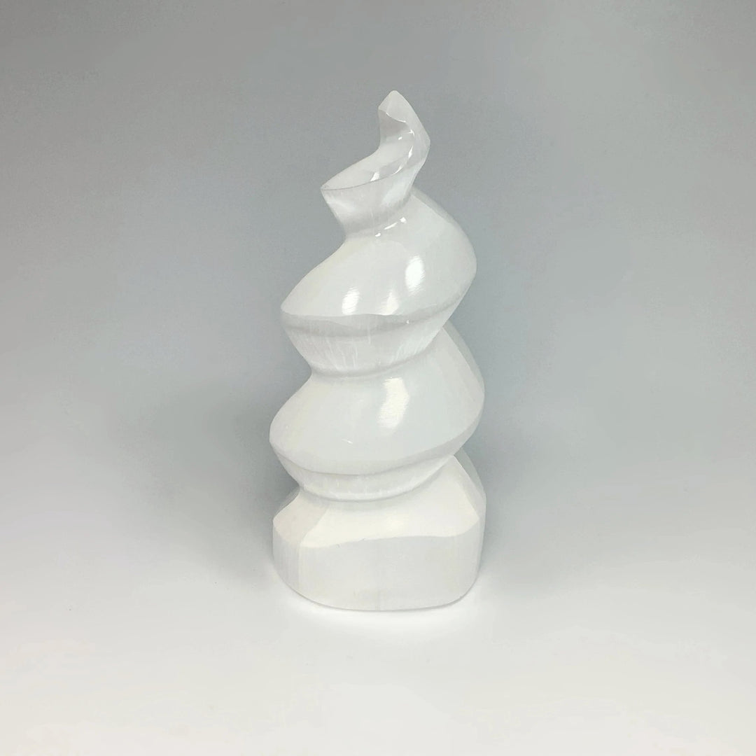 Selenite Spiral Carving