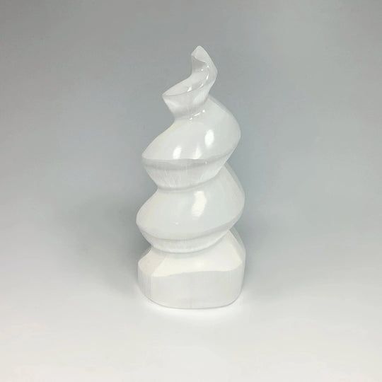 Selenite Spiral Carving