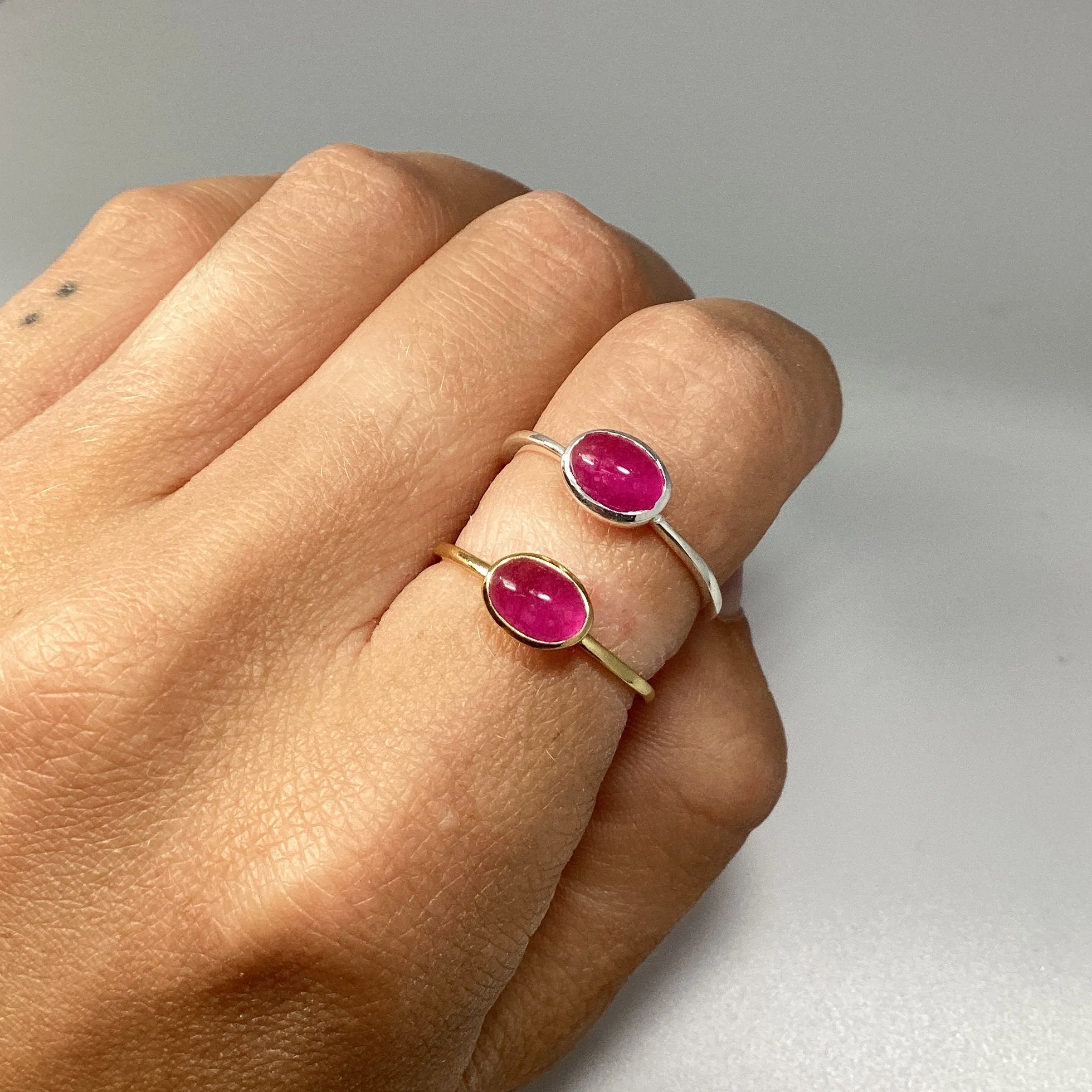 Pink Jade Ring