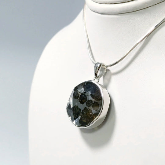 Sericho Meteorite Faceted Pendant