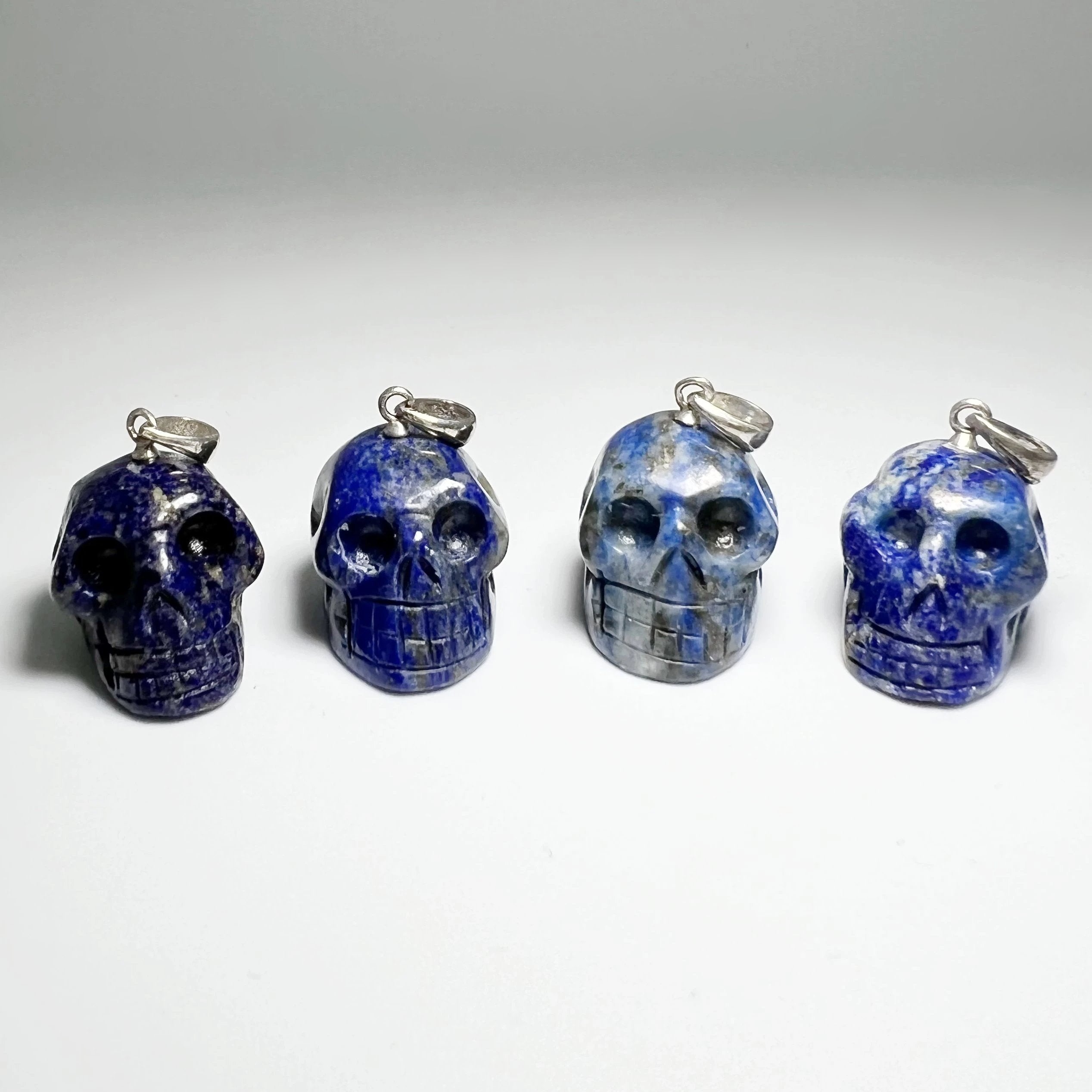 Lapis Lazuli Skull Pendant