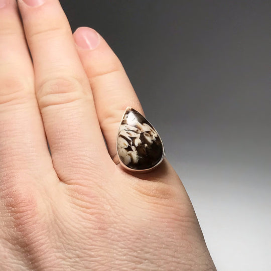 Petrified Peanut Wood Ring