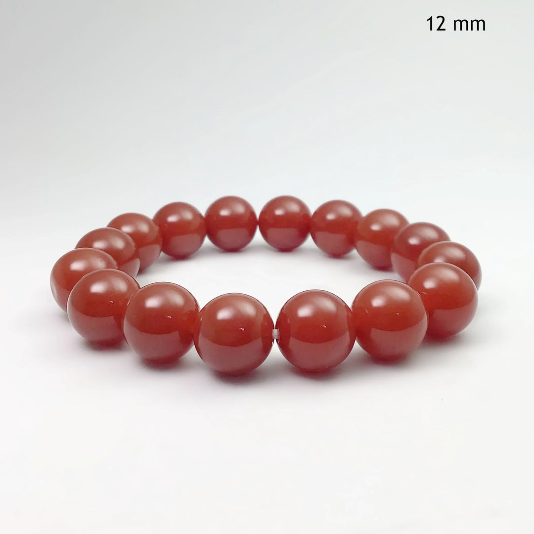 Carnelian Agate Beaded Bracelet