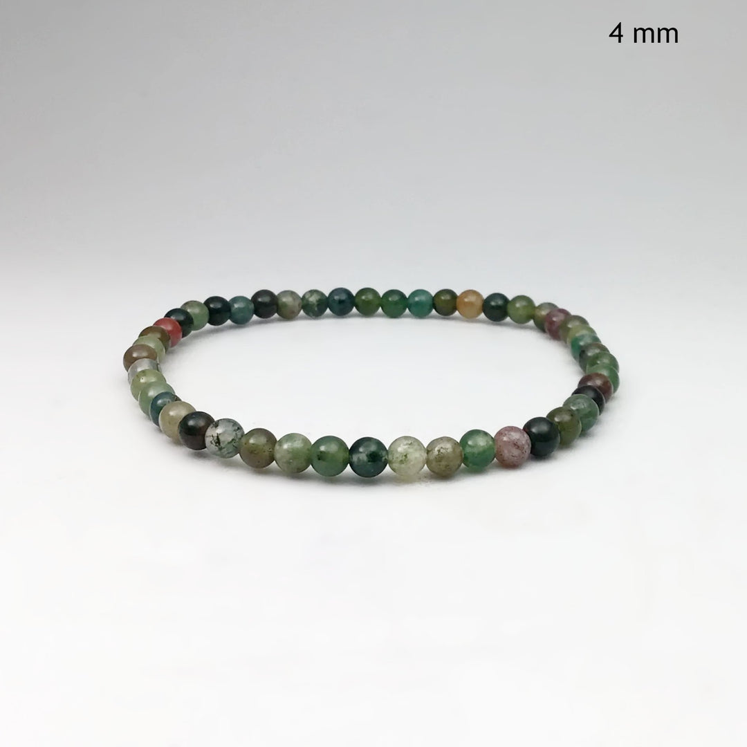 Indian Agate Beaded Bracelet