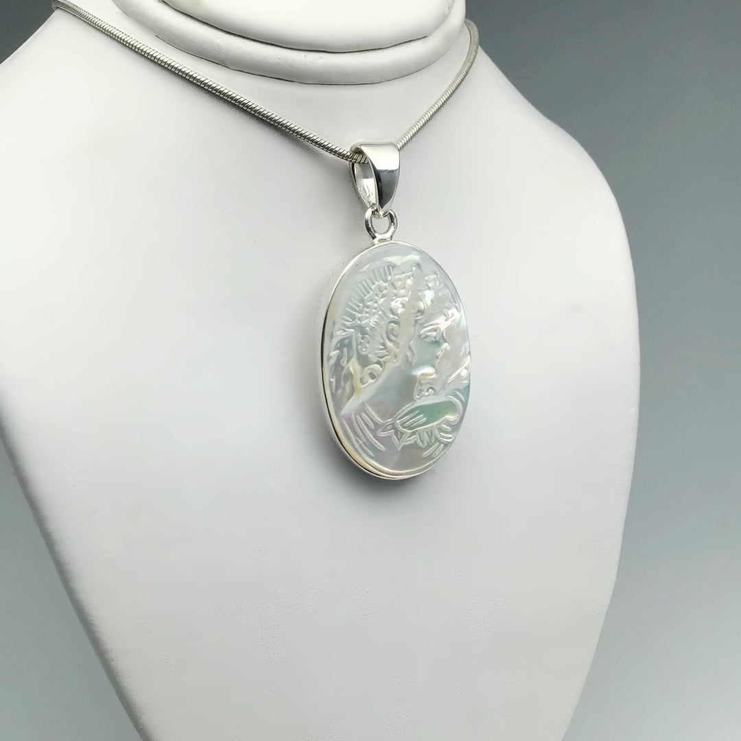 Mother of Pearl Cameo Pendant