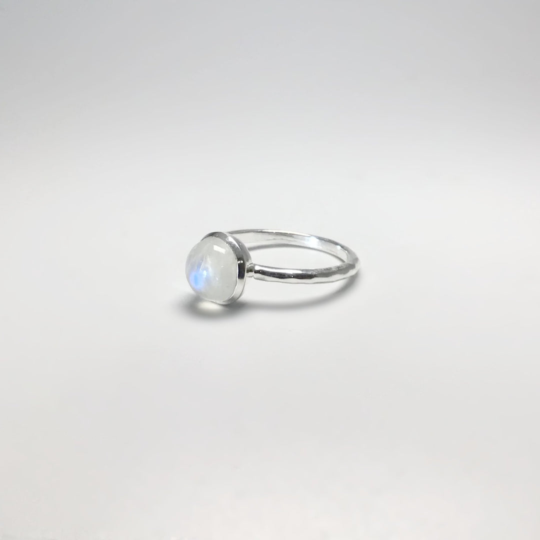 Rainbow Moonstone Ring