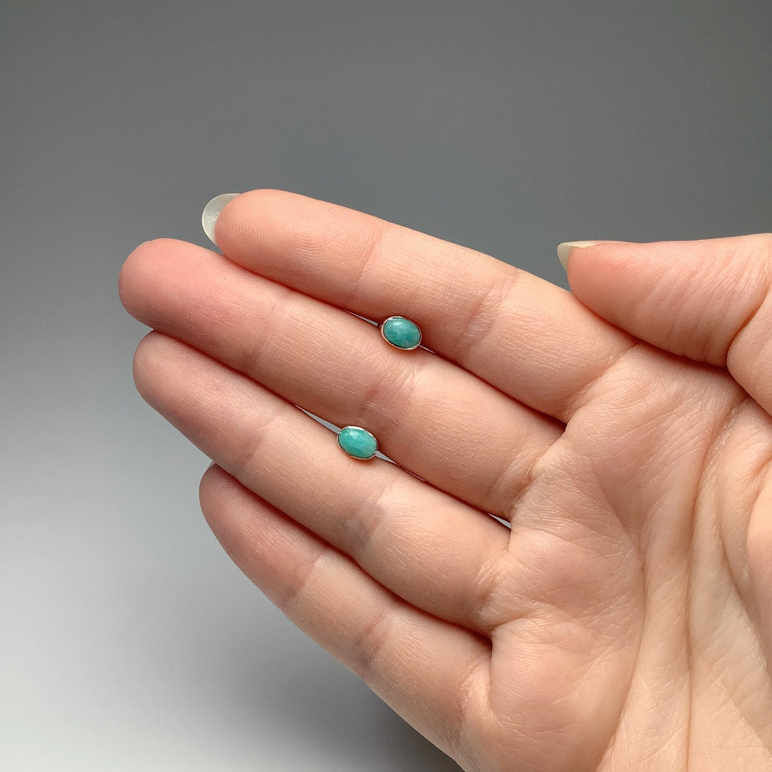 Amazonite Stud Earrings