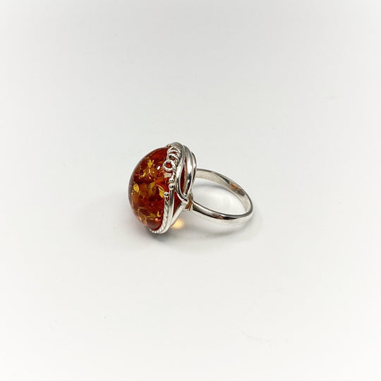 Cognac Amber Ring