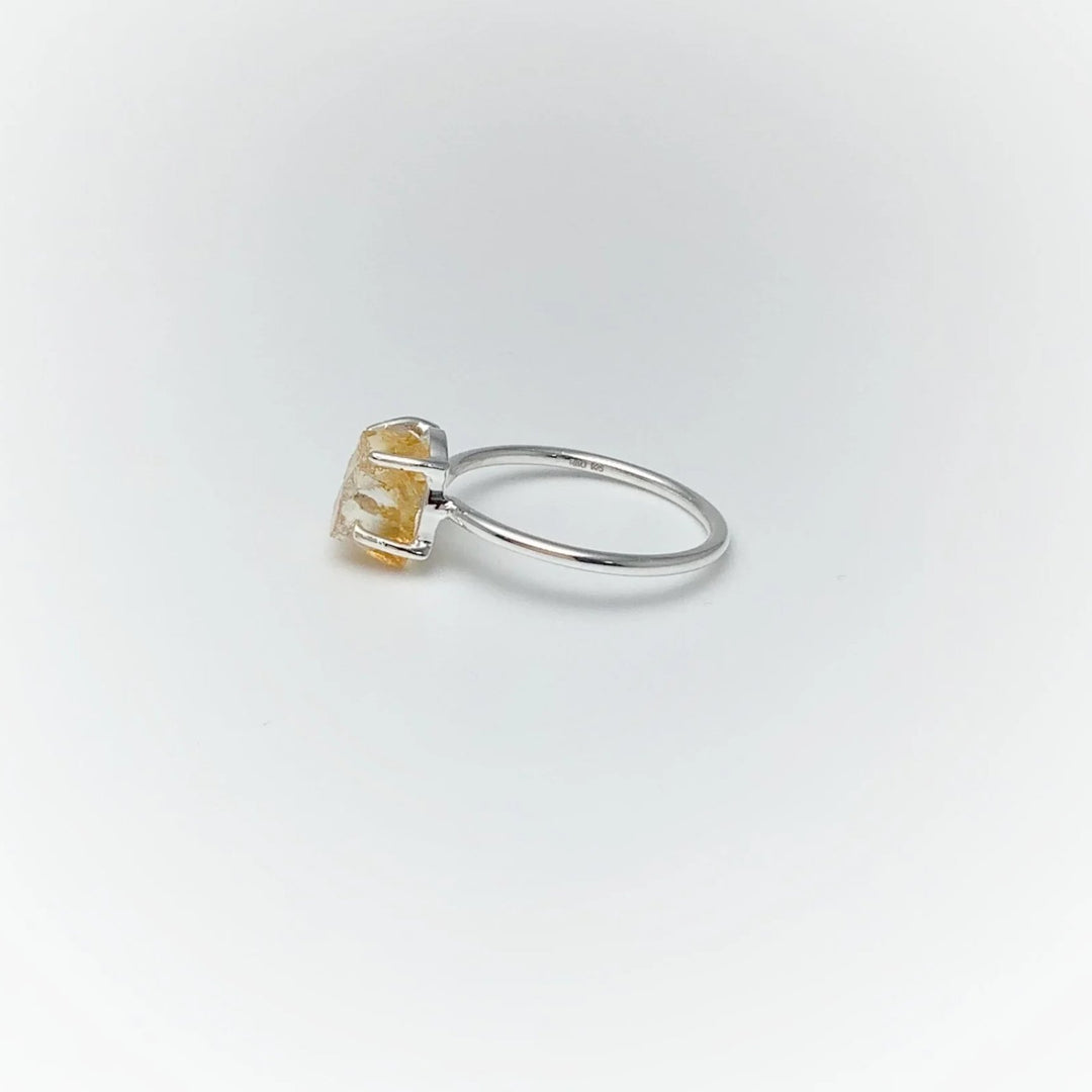 Raw Citrine Ring