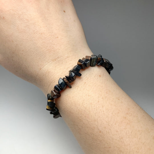 Tiger Eye Chip Beaded Bracelet