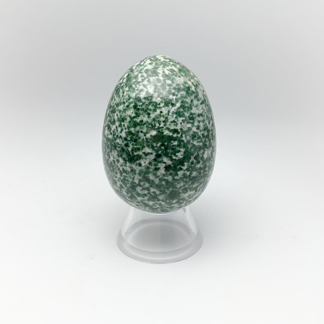 Green Dot Jade Egg