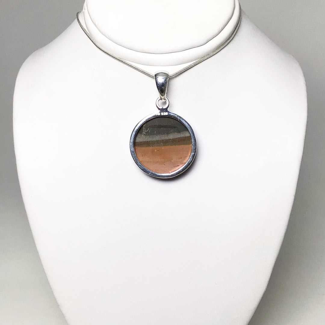 Polychrome Scenic Jasper Pendant