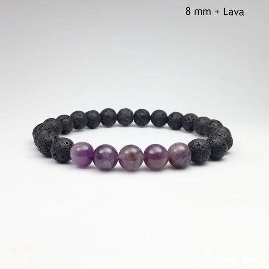 Amethyst Beaded Bracelet