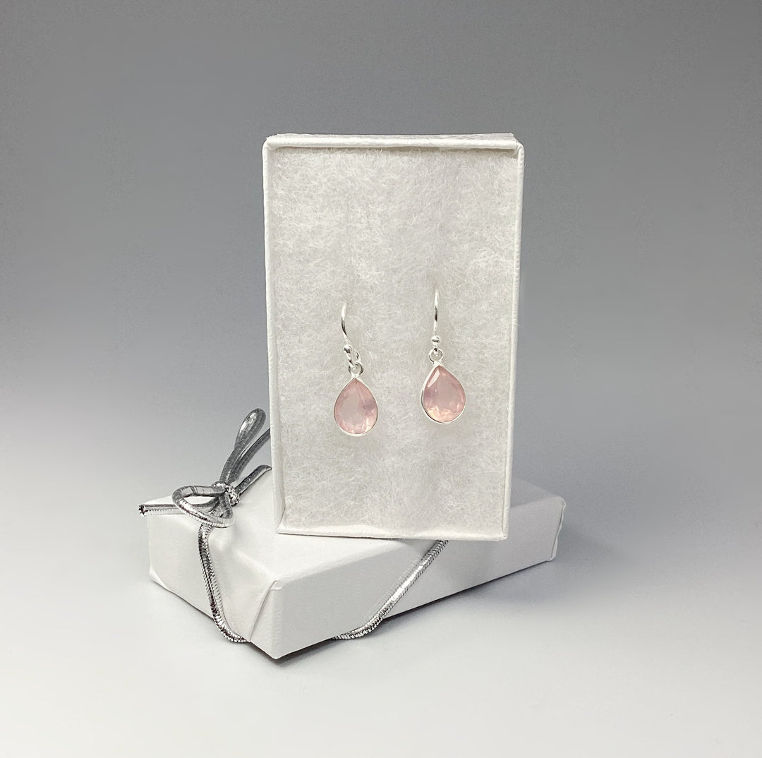 Rose Quartz Dangle Earrings