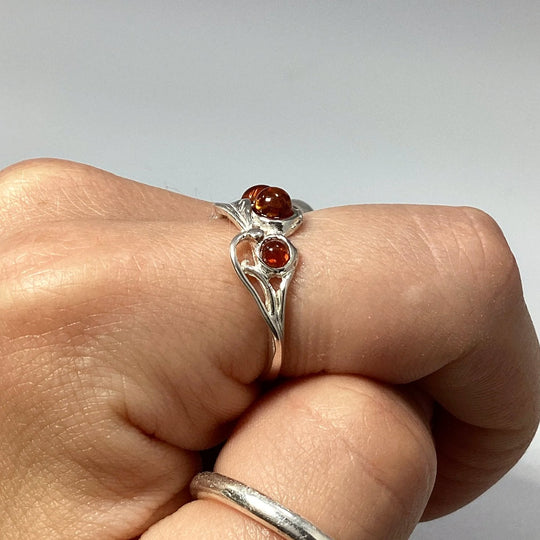 Cognac Amber Ring