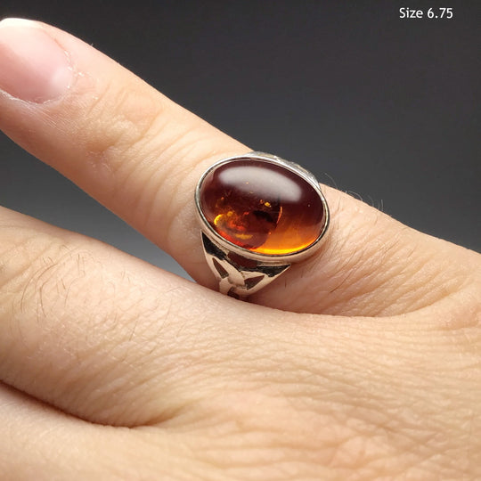 Cognac Amber Ring