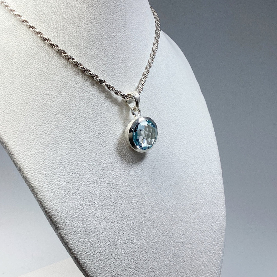 Blue Topaz Pendant