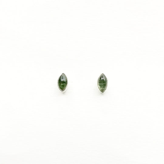 Green Tourmaline Stud Earrings