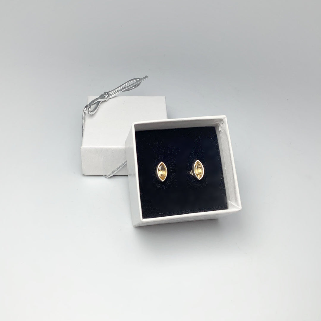 Citrine Stud Earrings