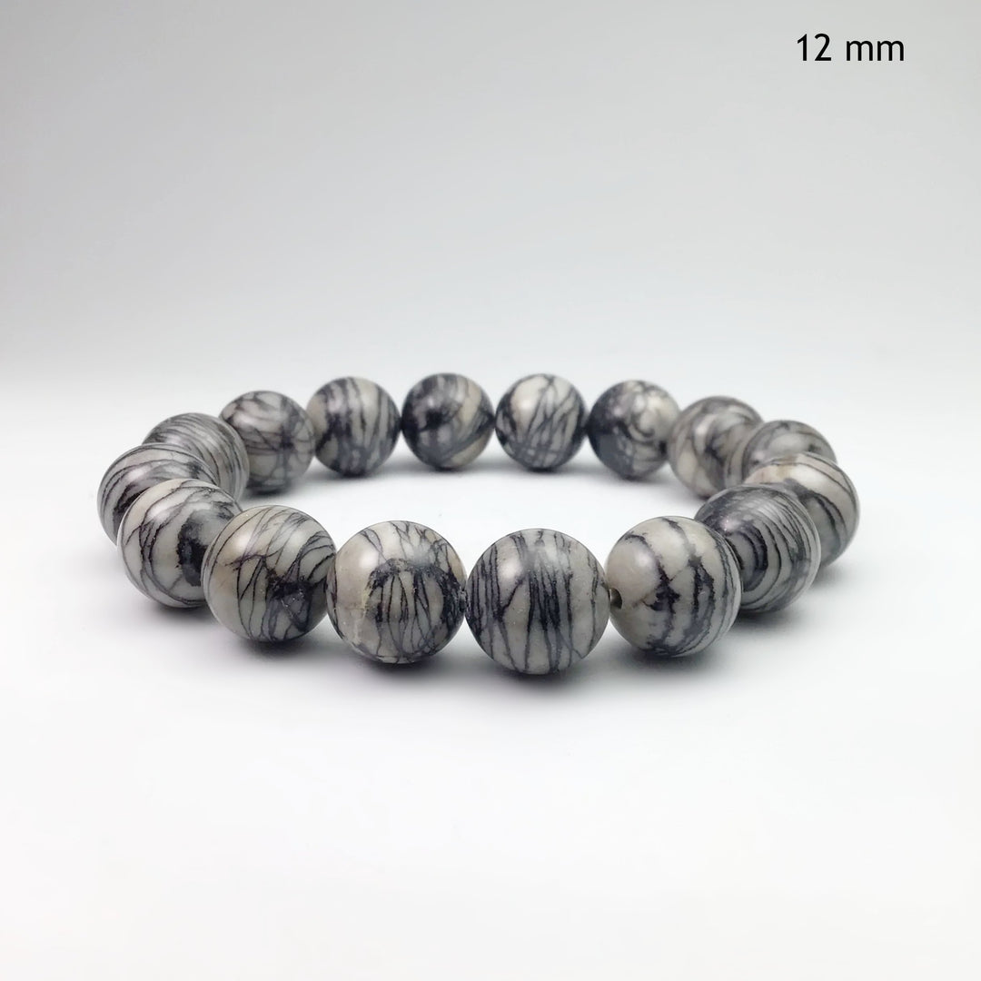 Web Jasper Beaded Bracelet