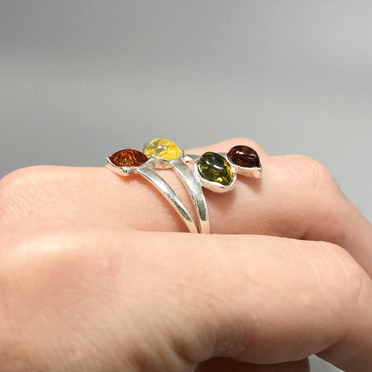 Mixed Amber Ring